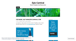 Desktop Screenshot of epiccarnival.wordpress.com