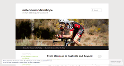 Desktop Screenshot of milleniumrideforhope.wordpress.com