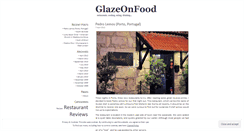 Desktop Screenshot of glazeonfood.wordpress.com