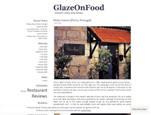 Tablet Screenshot of glazeonfood.wordpress.com