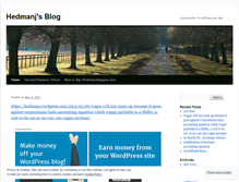 Tablet Screenshot of hedmanj.wordpress.com