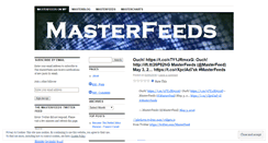 Desktop Screenshot of masterfeeds.wordpress.com