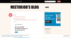 Desktop Screenshot of meeturjob.wordpress.com