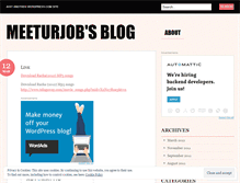 Tablet Screenshot of meeturjob.wordpress.com