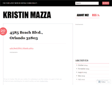 Tablet Screenshot of kristinmazza.wordpress.com