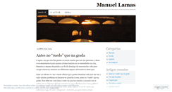 Desktop Screenshot of manulamas.wordpress.com