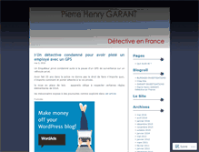 Tablet Screenshot of detectivefrance.wordpress.com