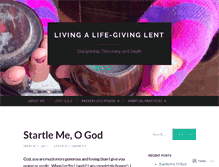 Tablet Screenshot of alifegivinglent.wordpress.com