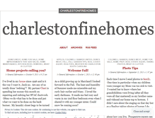 Tablet Screenshot of charlestonfinehomes.wordpress.com