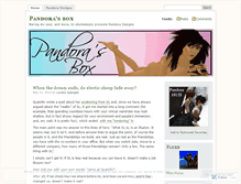 Tablet Screenshot of pandoradesigns.wordpress.com
