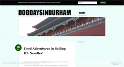 Desktop Screenshot of dogdaysindurham.wordpress.com