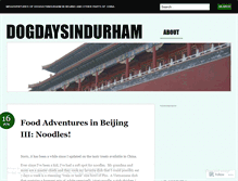 Tablet Screenshot of dogdaysindurham.wordpress.com