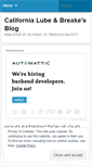 Mobile Screenshot of californialube.wordpress.com