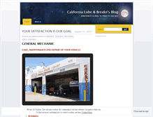 Tablet Screenshot of californialube.wordpress.com