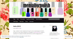 Desktop Screenshot of mentalforpolish.wordpress.com