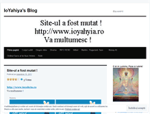 Tablet Screenshot of ioyahyia.wordpress.com