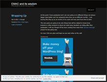 Tablet Screenshot of emacslackerjax.wordpress.com