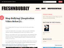 Tablet Screenshot of freshnbubbly.wordpress.com