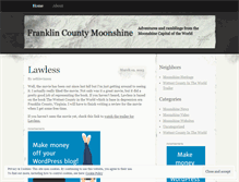 Tablet Screenshot of franklincountymoonshine.wordpress.com