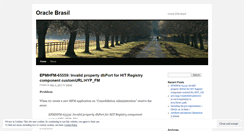 Desktop Screenshot of oraclebrasil.wordpress.com