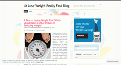 Desktop Screenshot of loseweightreallyfastblog.wordpress.com