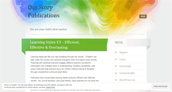 Desktop Screenshot of ourstorypublications.wordpress.com