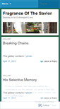 Mobile Screenshot of fragranceofthesavior.wordpress.com