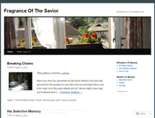 Tablet Screenshot of fragranceofthesavior.wordpress.com