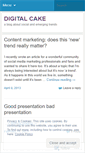 Mobile Screenshot of digitalcake.wordpress.com