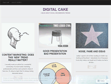 Tablet Screenshot of digitalcake.wordpress.com