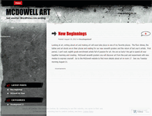 Tablet Screenshot of mcdowellart.wordpress.com