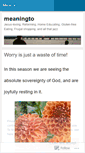 Mobile Screenshot of meaningto.wordpress.com