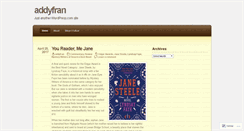 Desktop Screenshot of addyfran.wordpress.com