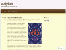 Tablet Screenshot of addyfran.wordpress.com