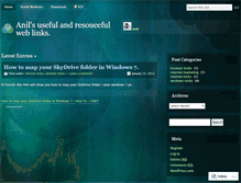 Tablet Screenshot of anilsweblinks.wordpress.com