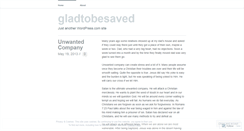 Desktop Screenshot of gladtobesaved.wordpress.com