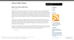 Desktop Screenshot of falcon1986.wordpress.com