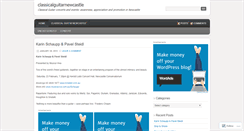 Desktop Screenshot of classicalguitarnewcastle.wordpress.com