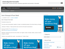 Tablet Screenshot of classicalguitarnewcastle.wordpress.com