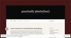 Desktop Screenshot of practicallyplasticless.wordpress.com