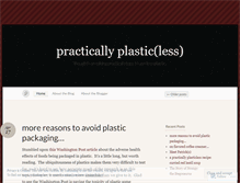Tablet Screenshot of practicallyplasticless.wordpress.com