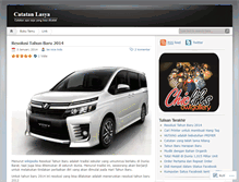 Tablet Screenshot of catatanlasya.wordpress.com