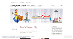 Desktop Screenshot of notefromkaori.wordpress.com