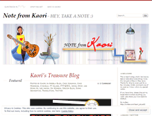 Tablet Screenshot of notefromkaori.wordpress.com
