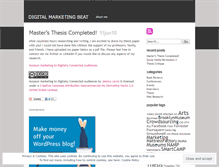 Tablet Screenshot of digitalmarketingbeat.wordpress.com