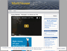 Tablet Screenshot of multiversos.wordpress.com