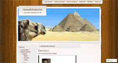 Desktop Screenshot of clasesdehistorias.wordpress.com