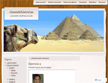 Tablet Screenshot of clasesdehistorias.wordpress.com