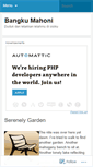 Mobile Screenshot of bangkumahoni.wordpress.com