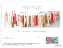 Tablet Screenshot of pearlmusic.wordpress.com